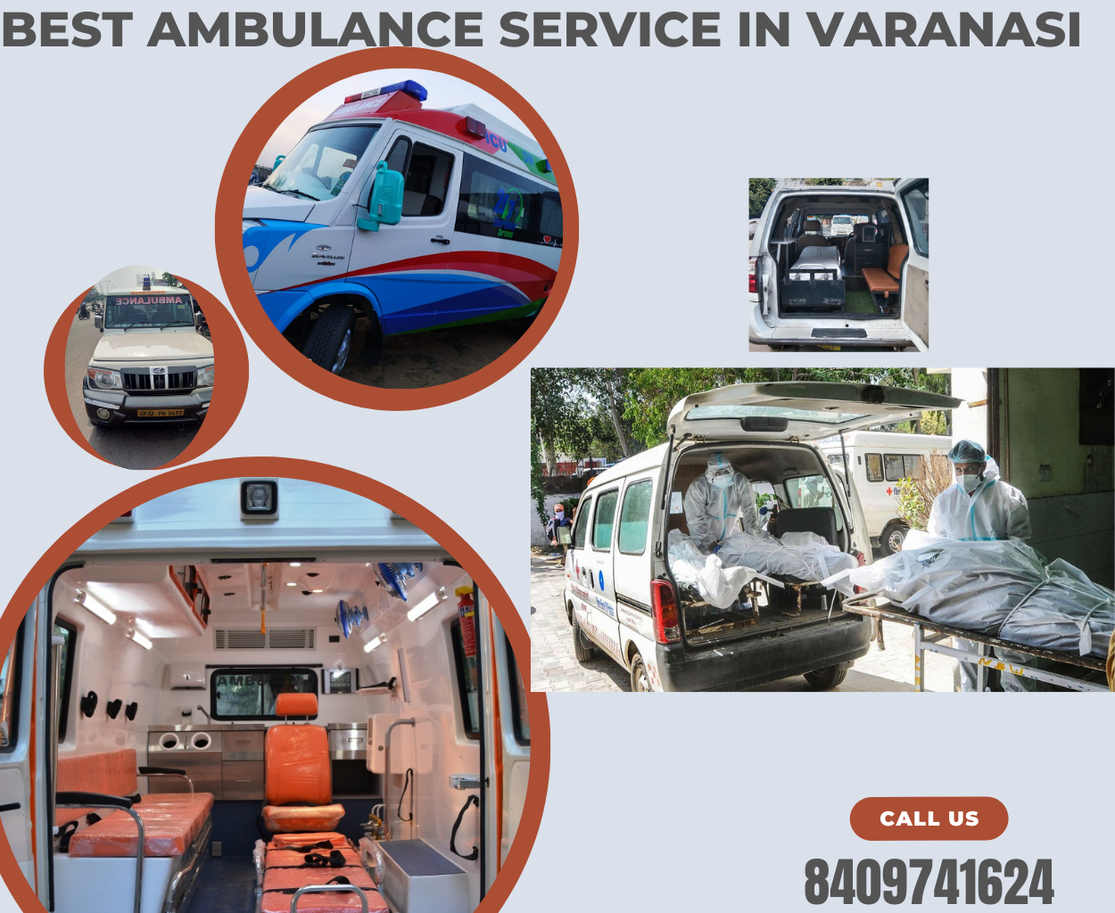 ambulance service in varanasi, icu ambulance service in varansi, dead body ambulance service , dead body freezer box, ventilator ambulance service